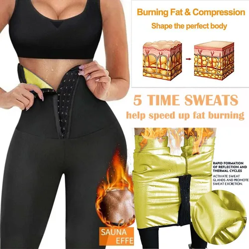 Vista 3 de POWERASIA Leggings de corsé de cintura alta para mujer entrenamiento de cintura control de abdomen adelgazante moldeador de cuerpo pantalones