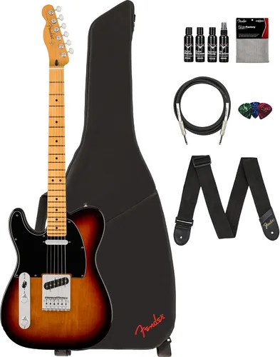 Vista 17 de Fender Player II Modified Telecaster - Paquete de ráfaga de 3 tonos con estuche, correa, cable, juego de púas de 3 piezas y kit de limpieza