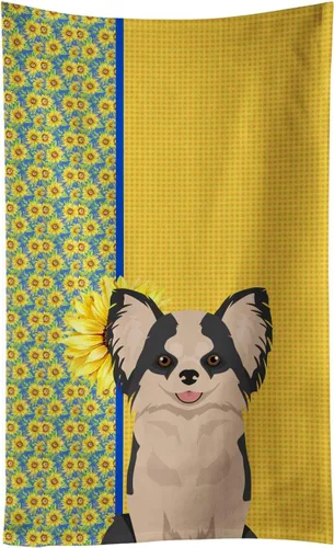 Vista 21 de Caroline's Treasures WDK5313KTWL - Toalla de cocina con diseño de girasoles de verano, color negro y tostado, Airedale Terrier, toalla de mano