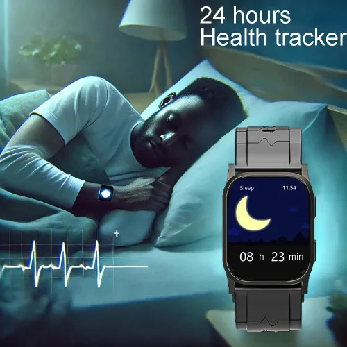 Vista 7 de Reloj inteligente AI Grey Metal BP, FDA 510 (k) autorizado, presión arterial con bolsa de aire, seguimiento mental, velocidad, oxígeno en sangre