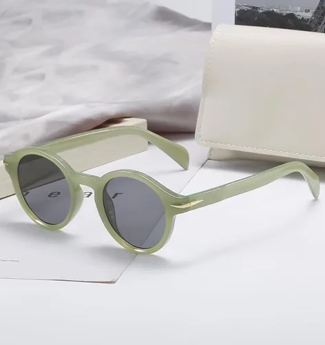Vista 6 de SDINM Gafas de sol redondas pequeñas para mujer, marco de plástico vintage, lentes de sol UV400