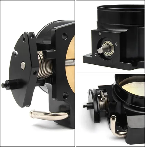 Vista 7 de Cuerpo del acelerador de 92 mm de 4 pernos para LS1 LS2 LS3 LS6 LS7 LSX accionamiento por cable con sensores de posición del acelerador TPS IAC