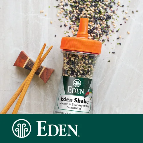 Vista 4 de Eden Foods, Eden Shake, Sazonador de verduras de sésamo y mar, 2.1 oz (60 g) - (Paquete de 2))