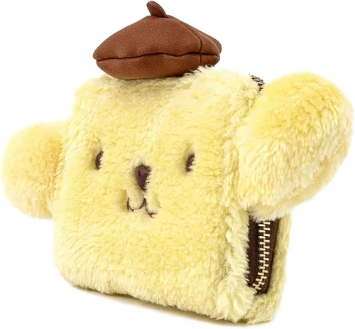 Vista 2 de Loungefly Sanrio Pompompurin - Cartera triple de felpa para cosplay Multi