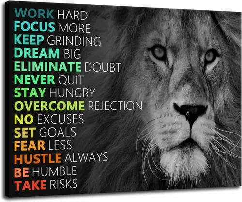 Vista 10 de Arte Motivacional para Pared Core Values Póster Inspiracional Impresiones Inspiradoras en Lienzo Obras de Arte para Oficina Sala de Estar Decoración
