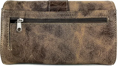 Vista 4 de Zelris Western Country - Cartera cruzada con hebilla floral