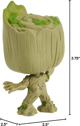 Vista 8 de Figura de FunKo de Groot de pequeño, personaje de Guardianes de la Galaxia 2, películas POP, Estándar