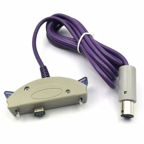 Vista 2 de DEVMO Compatible with Nintendo Gameboy Advance to Gamecube Link Cable Game Boy Advance Adapter New