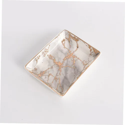 Vista 8 de MUCKLILY 3pcs Ceramic Jewelry Tray Trinket Tray Ceramic Jewelry Dish Bandejas Decorativas Ceramic Tray Decor Tray Jewelry Trays Trim Tray Desk Tray
