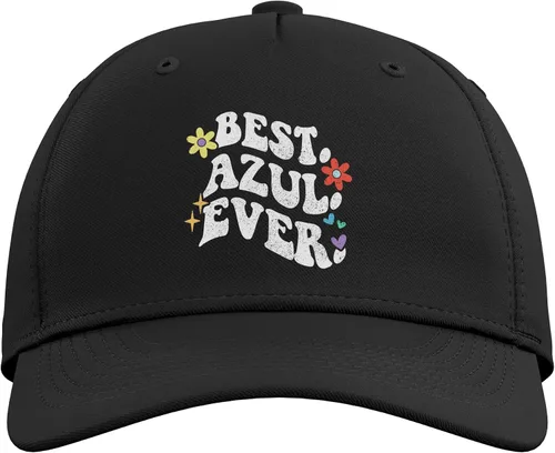 Vista 2 de Retro Groovy Best Azul Ever First Name Mother's Day Girl Adjustable Baseball Hat