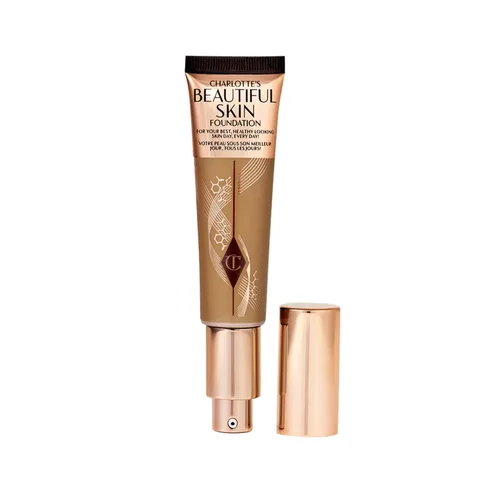 Vista 38 de Charlotte Tilbury Base de Maquillaje Beautiful Skin de Cobertura Media Hidratante - Maquillaje Líquido Edificable para Brillo Instantáneo
