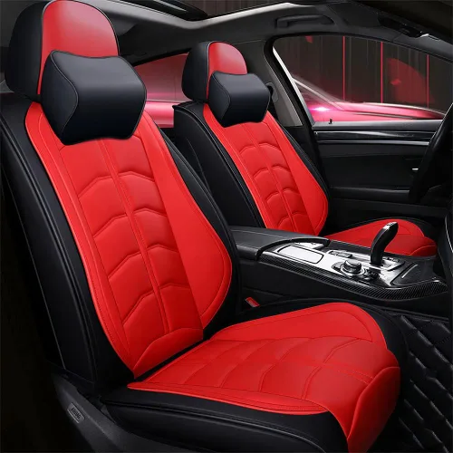 Vista 24 de Funda de asiento de automóvil para Mini Cooper 2002-2012, duradera, resistente al desgaste, impermeable, transpirable, sin olor, accesorios para Rojo