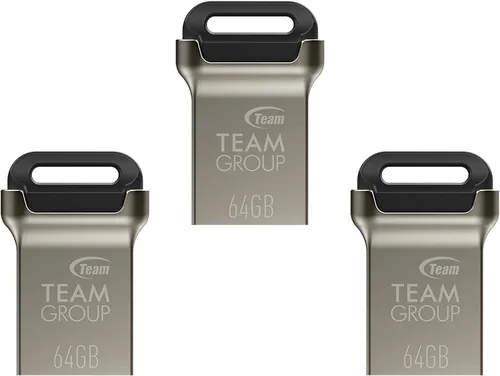 Vista 11 de TEAMGROUP C162 32GB USB 3.2 Gen 1 USB 3.1/3.0 Mini Fits Metal Lectura 100MB/s Flash Thumb Drive Almacenamiento de Datos Externo Memory Stick