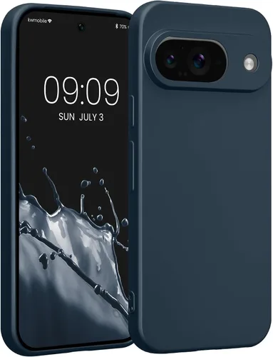 Vista 275 de kwmobile Funda compatible con Google Pixel 9 - Funda protectora delgada de TPU para teléfono - Acabado mate suave - Piedra antigua