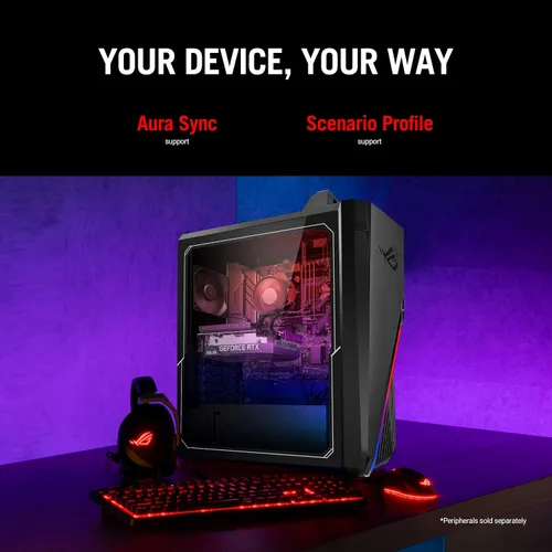 Vista 11 de ASUS ROG Strix G15 Gaming Desktop PC, Intel Core i7-12700F, GeForce RTX 3060 12GB, 16GB DDR4 RAM, 1TB PCIe 4.0 SSD, Windows 11 Home, G15CF-AB766