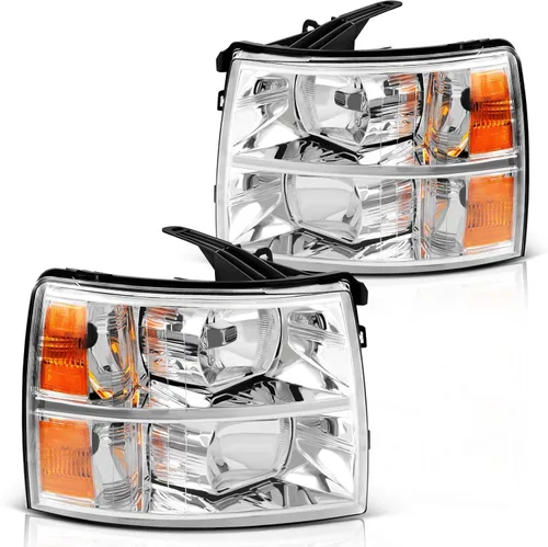 Vista 39 de DWVO Faros delanteros compatibles con Chevy Silverado 1500 1500 HD/2003-2004 Silverado 2500/2003-2006 Silverado 2500HD 3500/2003-2006 Avalanche 1500