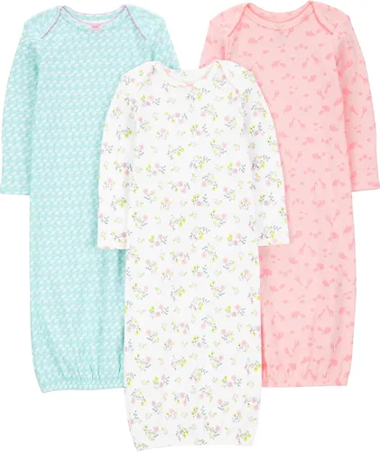 Vista 8 de Simple Joys by Carter's Baby-girls - Bata de dormir de algodón (3 unidades)