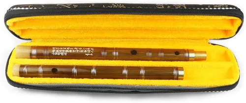Vista 6 de C Key Dizi - Flauta de bambú amargo para principiantes con membrana gratis, pegamento y protector Set de instrumento chino tradicional