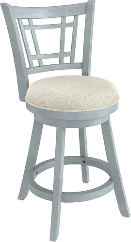 Vista 14 de Hillsdale Fairfox Taburete de bar de madera giratorio de 30.5" de altura, Negro
