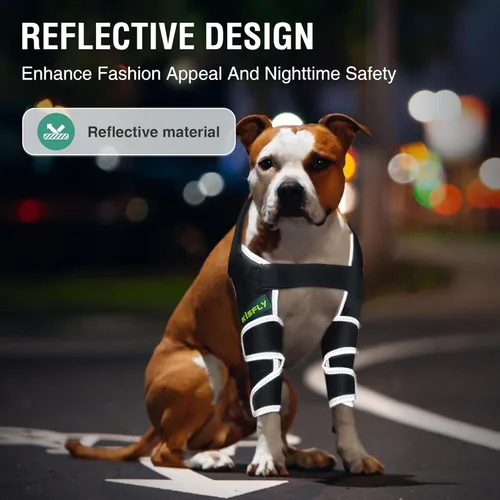 Vista 5 de Protector de codo para perro para codo canino y hombro, callos de codo, llagas por presión y dislocación de hombro, coderas para perros para evitar