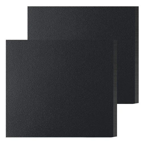 Vista 8 de Lámina de plástico ABS de 1/4 de pulgada de grosor de 8" x 12" (paquete de 2), panel rígido moldeable negro con diferentes superficies