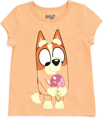 Vista 5 de Bluey Paquete de 4 camisetas para niñas de niños pequeños a niños pequeños