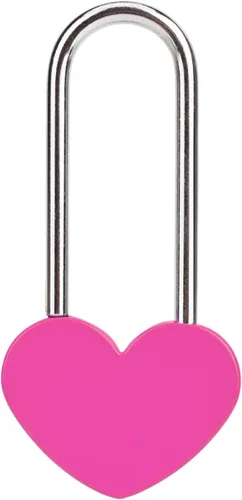 Vista 30 de Candado de amor VeYocilk de 3.5" 50mm en forma de corazón, candado de corazón negro para deseos de amor, ideal para bodas, San Valentín