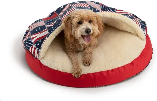 Vista 9 de Snoozer Cama Ortopédica de Lujo Estilo Cueva para Mascotas, Pequeña, Antracita For small sized pets, Removable washable cover, Calming covered dog