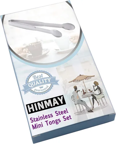 Vista 8 de HINMAY Mini Pinzas de 5-3/4 Pulgadas de Acero Inoxidable Pinzas Pequeñas para Servir, Pinzas de Cocina Pequeñas para Aperitivos, Fiesta de Té