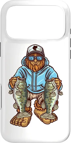 Vista 22 de Funda para iPhone 17, diseño de pescador de pie grande