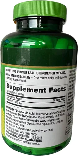 Vista 2 de Vitamina C con Rose HIPS 1000 mg, 200 tabletas de Finest Nutrition