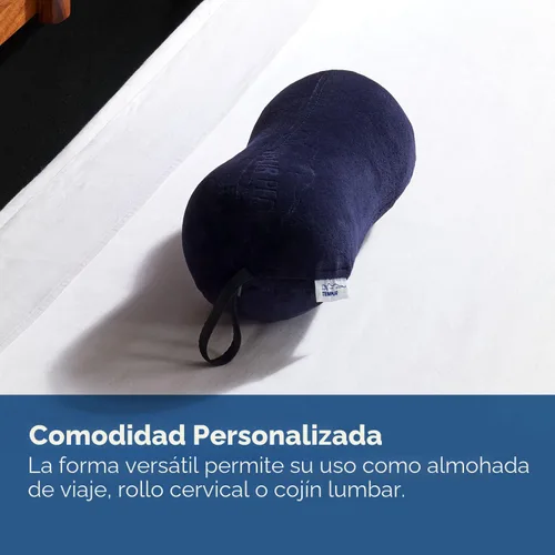 Vista 3 de Almohada de viaje multiusos de espuma viscoelástica Tempur-Pedic, en forma de maní, para el alivio de la presión lumbar en el cuello y la espalda