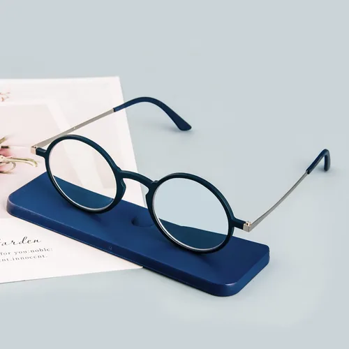 Vista 7 de Ultra-thin flat anti-blue reading glasses neutral reading glasses unbreakable pocket-sized anti-glare glasses