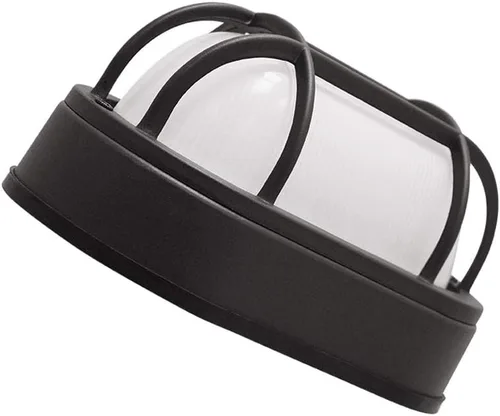 Vista 3 de Euri Lighting EOL-WL13BK-2050e - Carcasa de aluminio, luz de pared LED integrada para exteriores, clasificación húmeda, 6.2 vatios, 434 lúmenes