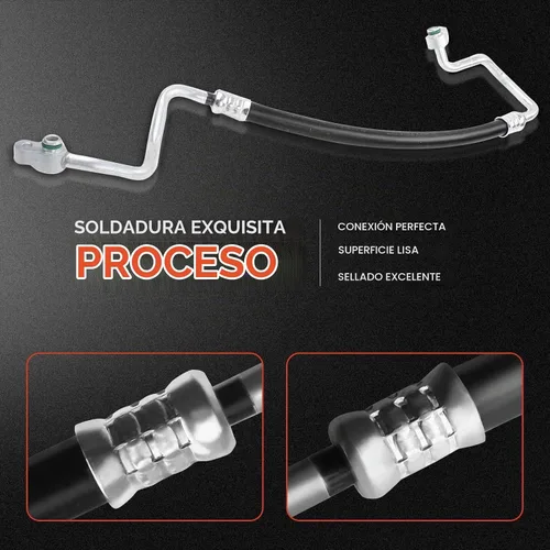 Vista 5 de A-Premium Conjunto de manguera de línea de descarga de A/C compatible con Honda CR-V 2007-2011 L4 2.4L, compresor a condensador para CR-V
