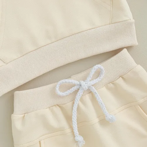 Vista 5 de Conjunto de ropa deportiva de manga larga con cuello redondo y pantalones para bebé niño