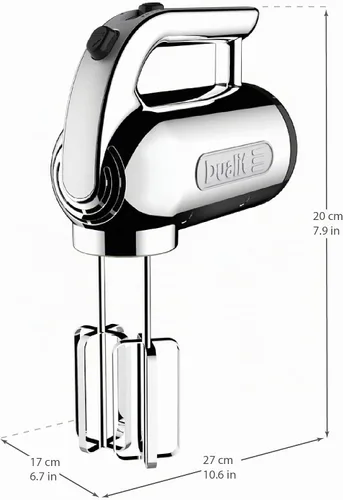 Vista 8 de Dualit Batidora de mano - 300 W - Mango de agarre fuerte - Accesorios incluidos - Almacenamiento de enchufe integral - 4 ajustes de velocidad