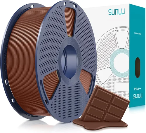 Vista 64 de SUNLU - Filamento PLA Plus para impresora 3D, 1.75 mm, bobina de 1 kg (2.2 lb), enrollado de forma ordenada, precisión dimensional ±0.02 mm