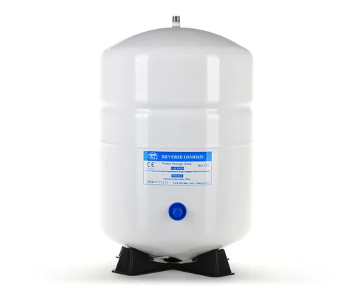 Vista 4 de Hydronix RO-152-W14 Tanque de agua de ósmosis inversa de 6 galones (5.5 de desplegado) - Blanco, puerto de 1/4 pulgadas (azul, 4.5 galones)