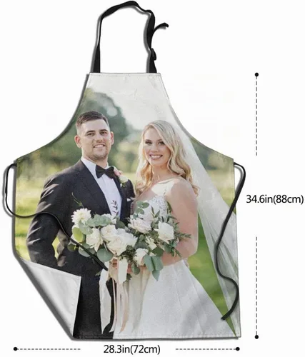 Vista 7 de Delantal personalizado Delantal de cocina Delantal de chef de Delantal personalizado para hombre
