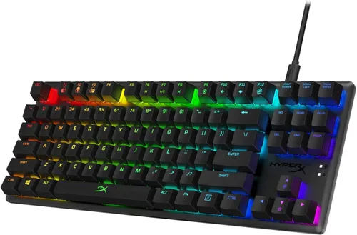 Vista 8 de HyperX Alloy Origins Core - Teclado mecánico para juegos tenkeyless, luz controlada por software y personalización macro, factor de forma compacto