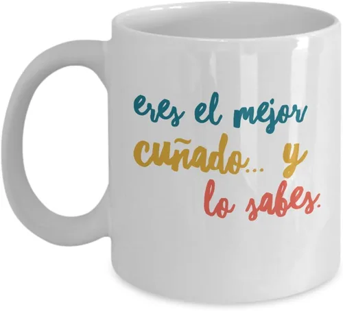 Vista 5 de Regalo para cunado Taza de Cafe para hermana Perfecto regalo para graduados, profesionales y estudiantes Vaso con afirmaciones positivas, Negro
