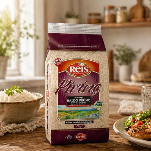 Vista 7 de Reis Arroz baldo, 1.1 libras (17.64 oz), arroz blanco de grano largo, bolsa de cereales naturales para pilafs y comidas, alimentos básicos