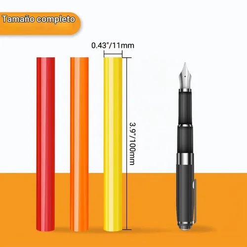 Vista 2 de Manarty Barras de pegamento caliente de colores tamaño completo, 48 unidades de 0.43 pulgadas de diámetro x 4 pulgadas de largo, 12 barras