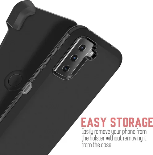 Vista 3 de Funda para Samsung S21 Plus/S30 Plus, funda resistente con soporte integrado y clip giratorio para cinturón para Galaxy S21 Plus 2021