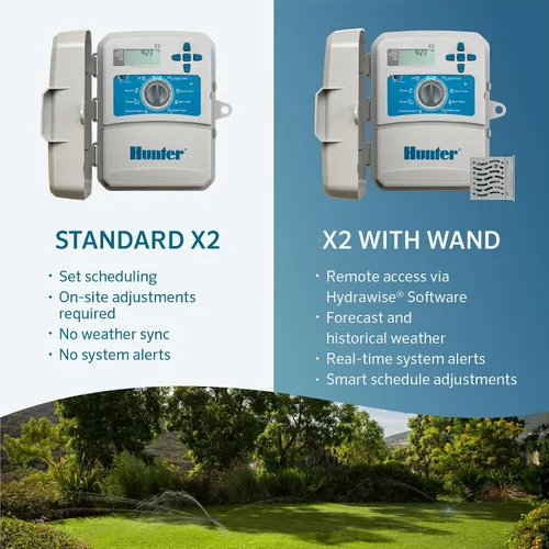 Vista 3 de Módulo WiFi inteligente Hunter Wand para controlador de rociadores X2, aplicación Hydrawise, programación remota, WiFi de 2.4 GHz, compatible