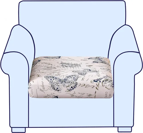 Vista 96 de CRFATOP Fundas elásticas de cojín de repuesto para sofá, fundas de asiento de sofá impresas, lavable, extraíble, protector de muebles individual