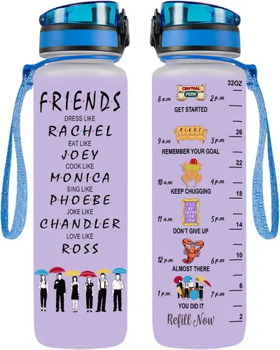 Vista 29 de 34HD Axolotl - Botella de agua de 32 onzas, bonita botella motivacional para mujer, botella de gimnasio con marcador de tiempo, regalo
