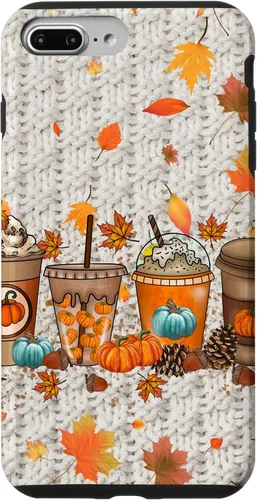 Vista 12 de iPhone 16 Acción de Gracias Otoño Hojas Otoño Calabaza Especias Funda