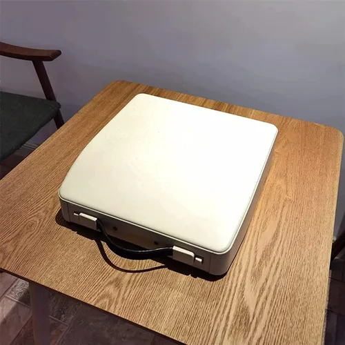 Vista 5 de Máquina de escribir vintage para una máquina de flujo nostálgico, máquina de escribir manual a la antigua, botones flexibles portátiles, escritura a